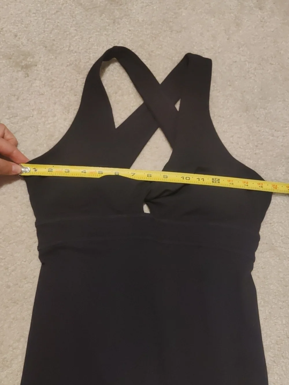 New!Fabletics Black Women's Sleeveless Oasis Rib Twist Front 7/8 Jumpsuit Athlet